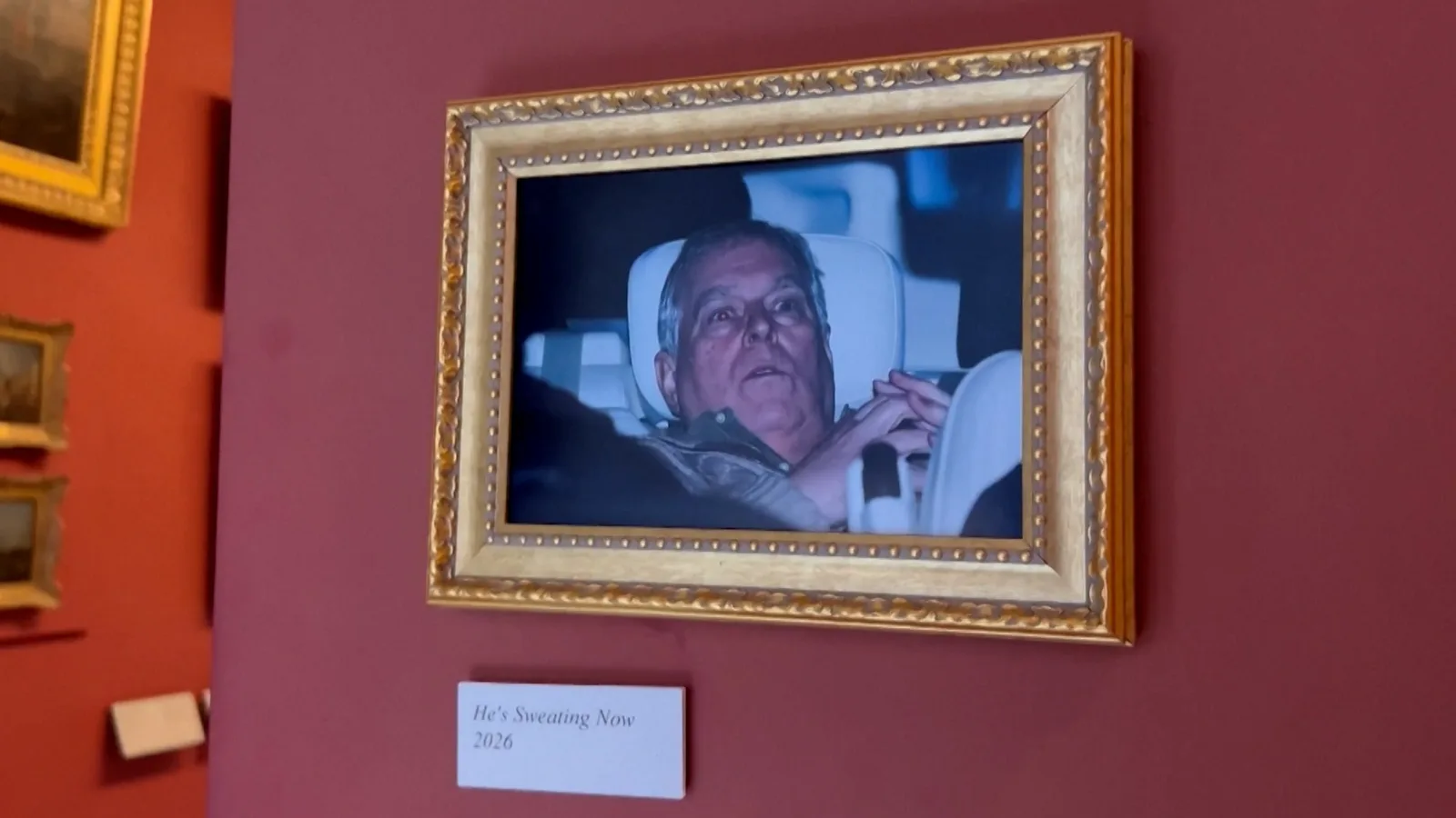 Activists Display Photo of Former Prince Andrew at Louvre After Arrest